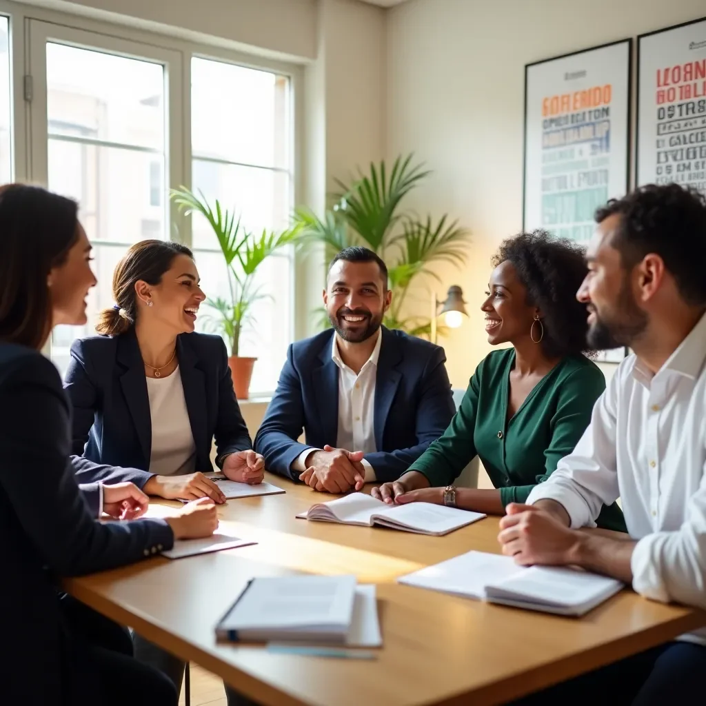 Modern office environment